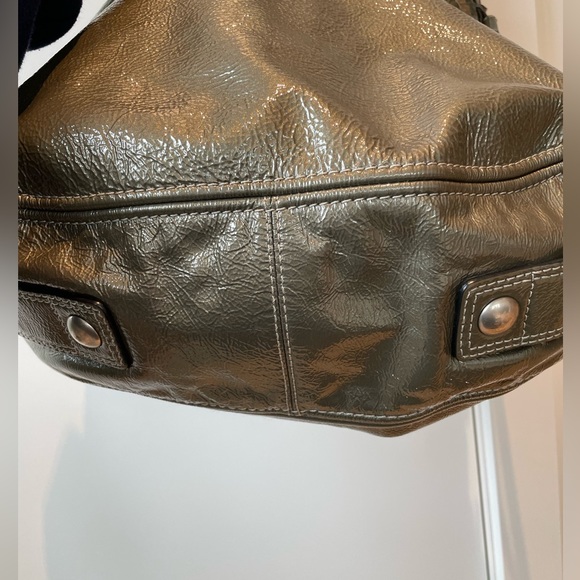 Coach Hobo Purse, Paten Leather Metallic - Picture 3 of 10